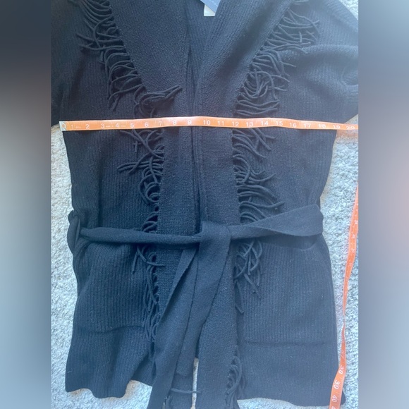 360 Cashmere Alissa Fringed Cardigan, Size Large - Picture 10 of 11